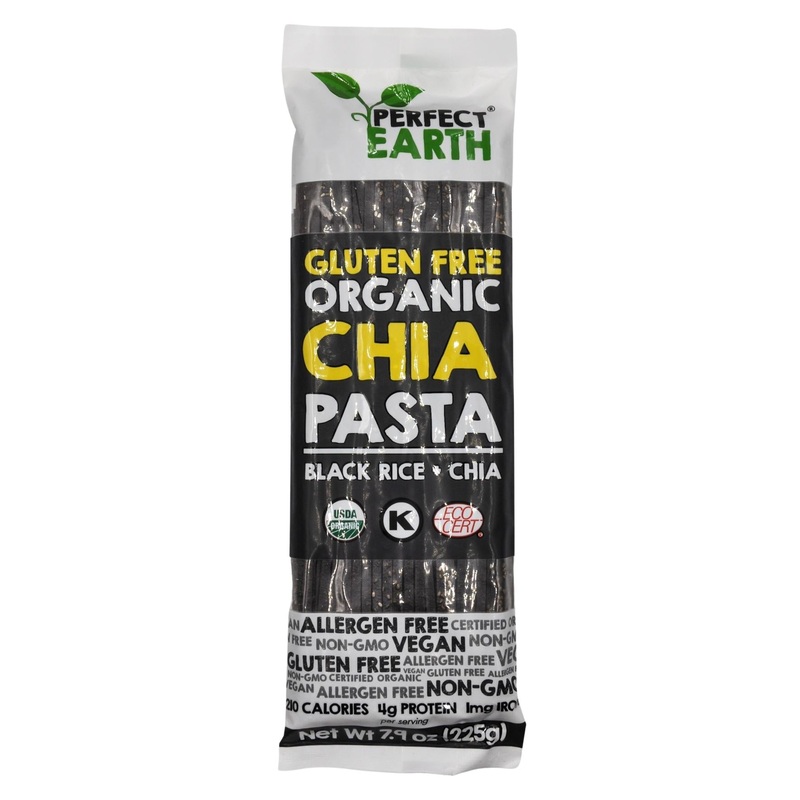 Perfect Earth Gluten Free Organic Chia Pasta – Black Rice & Chia (225g)