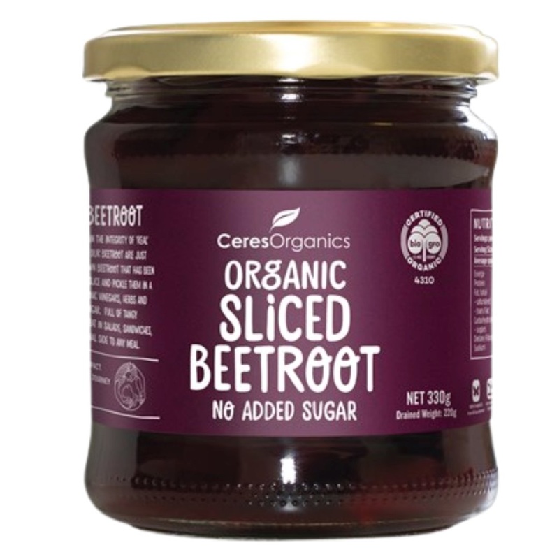 Ceres Organics Sliced Beetroot No Added Sugar (330g)