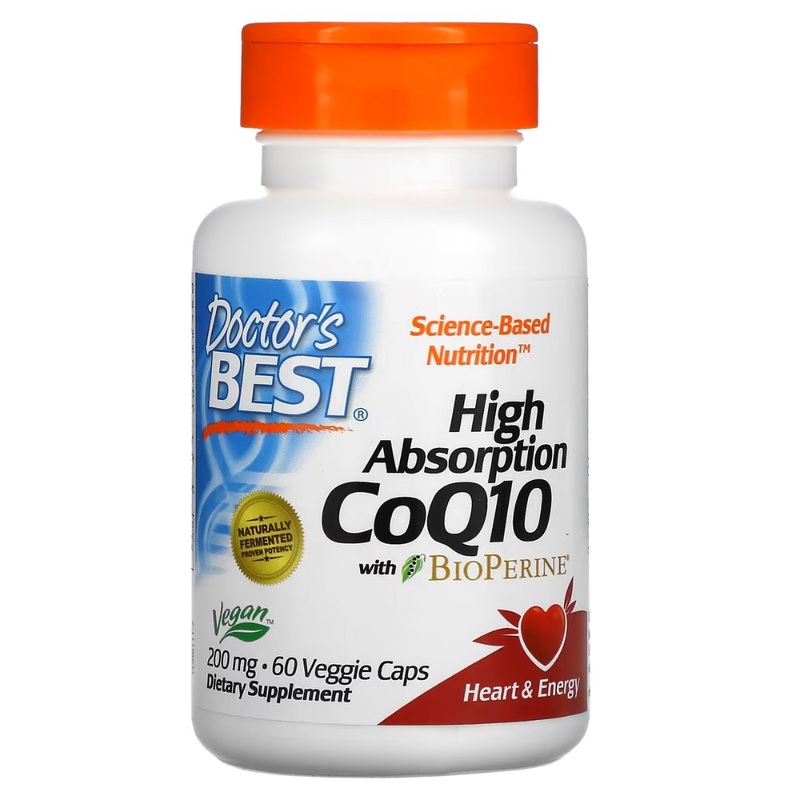 Doctor’s Best High Absorption CoQ10 with BioPerine 200mg (60Caps)