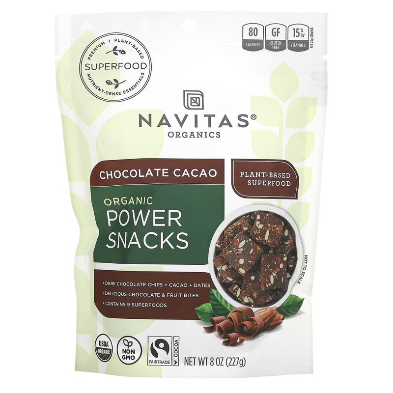 Navitas Organics Power Snacks – Chocolate Brownie (227g)