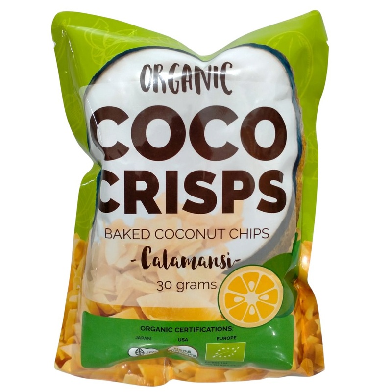 Organic Coco Crisps Baked Coconut Chips – Calamansi (30g)