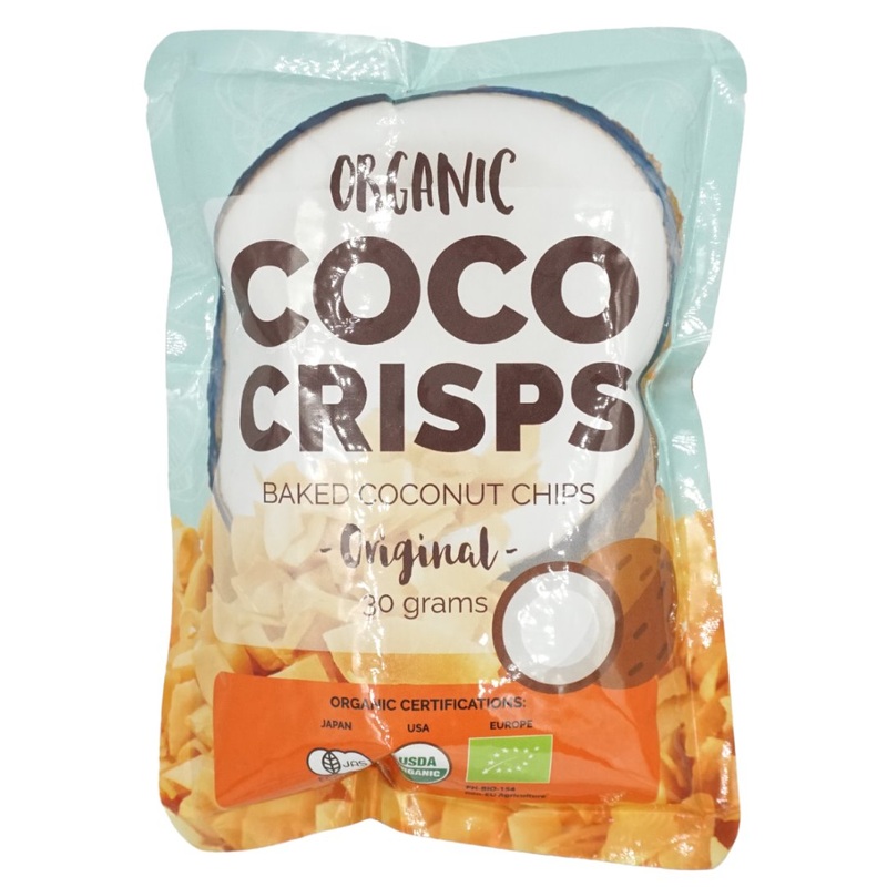 Organic Coco Crisps Baked Coconut Chips – Original (30g)