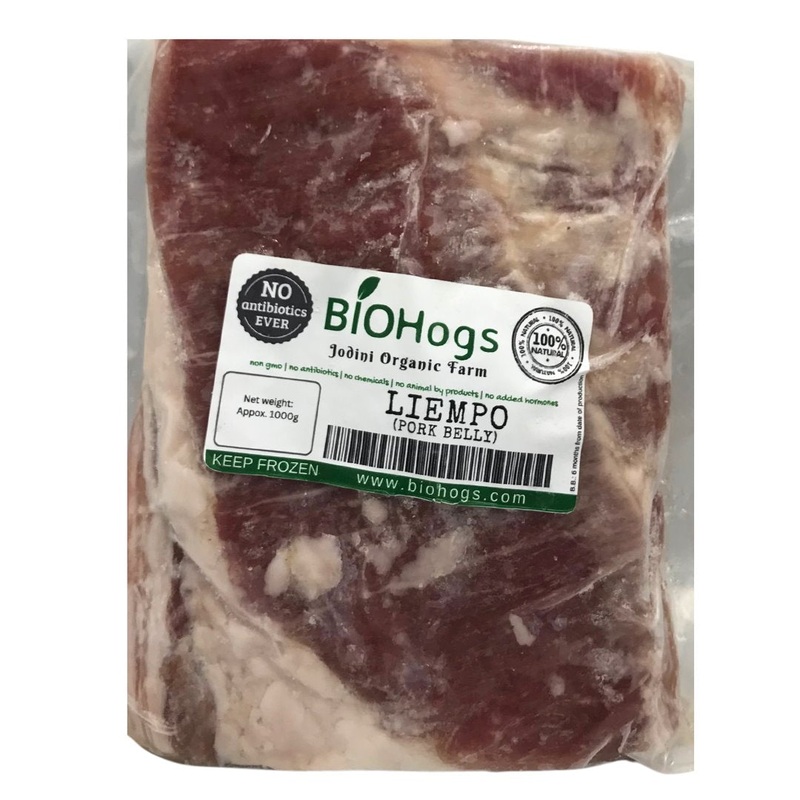 BIOHogs Liempo (Pork Belly/Liempo Slab) (1kg)