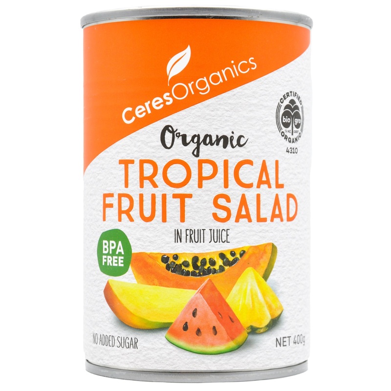 Ceres Organics Tropical Fruit Salad in Fruit Juice (400g)