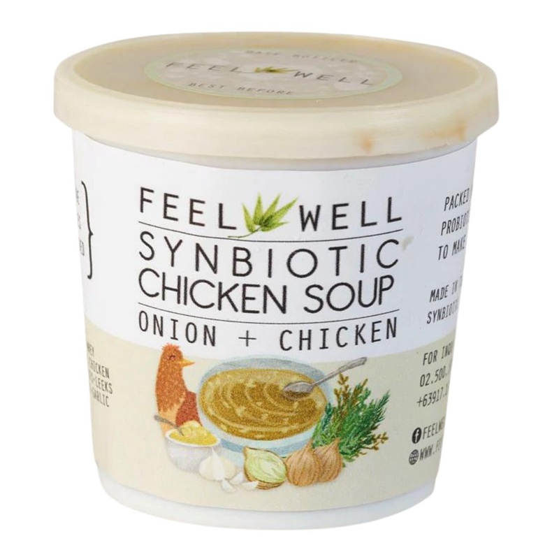 Feel Well Synbiotic Chicken Soup – Onion & Chicken (400ml) – Pre Order 1 wk delivery