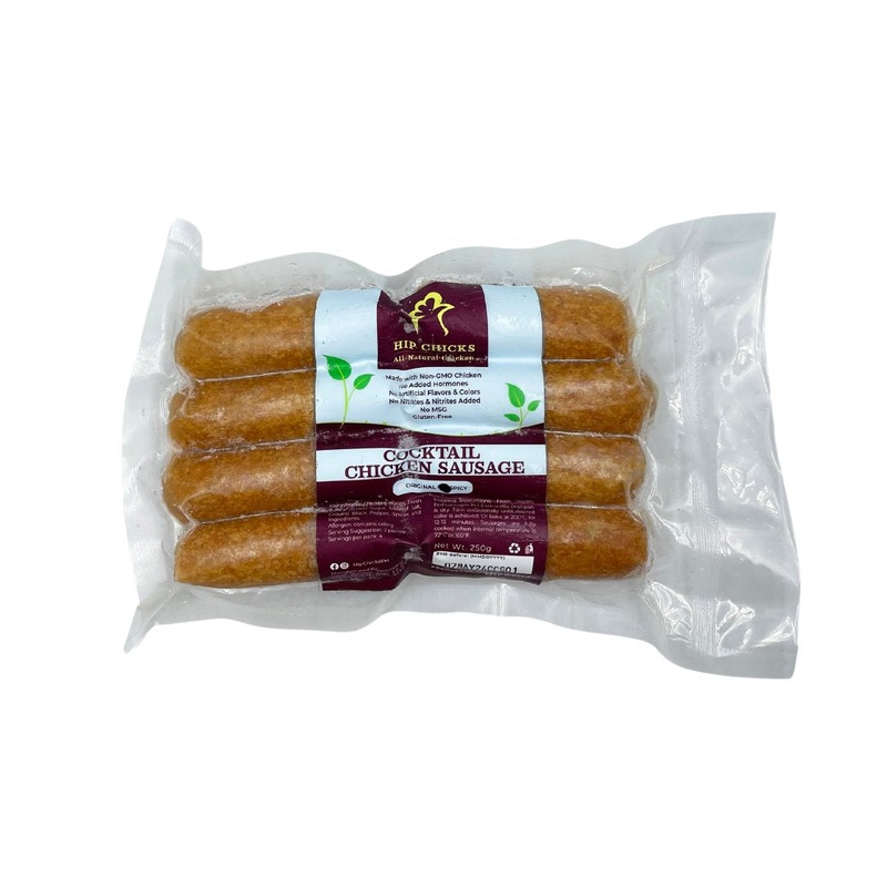 Hip Chicks Cocktail Chicken Sausage – Spicy (250g)