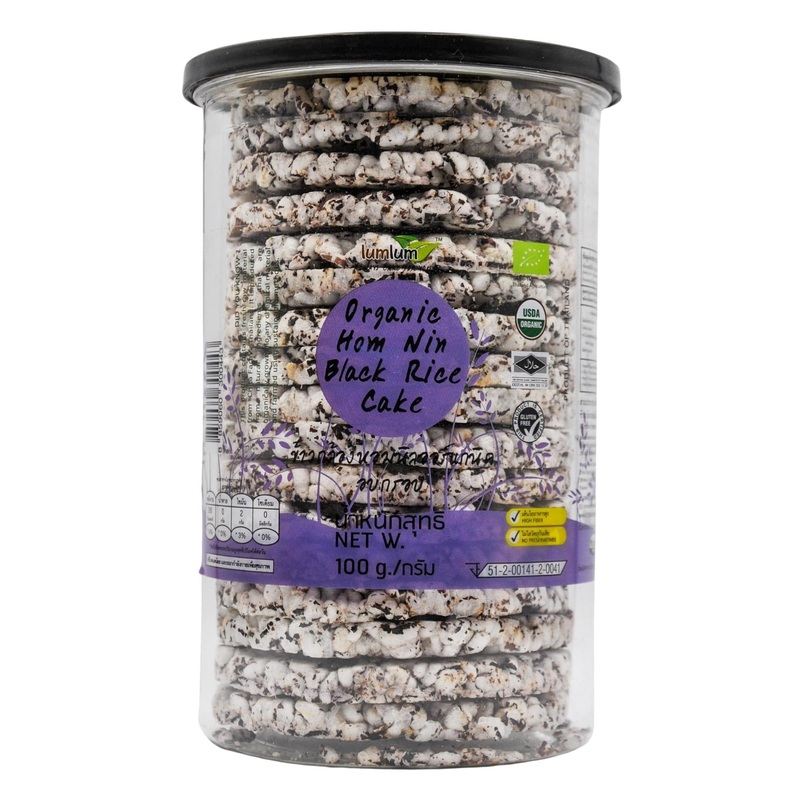 Lumlum Organic Black Rice Cakes – Hom Nin (100g)
