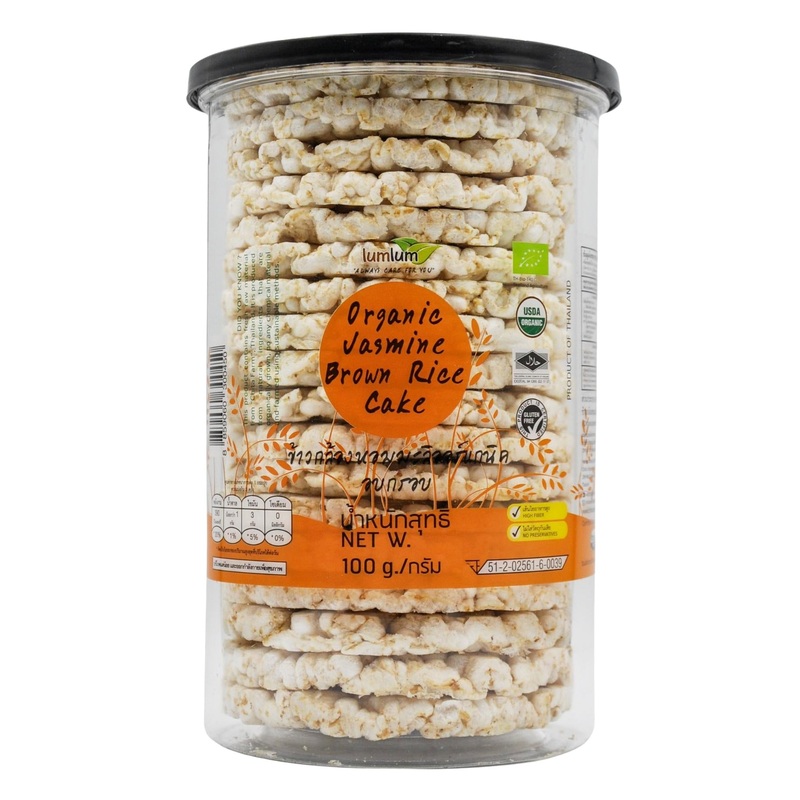 Lumlum Organic Brown Rice Cakes – Jasmine (100g)