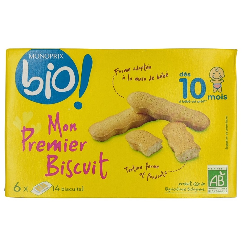 Monoprix Organic Baby Snacks 10+ months – Biscuit (120g)