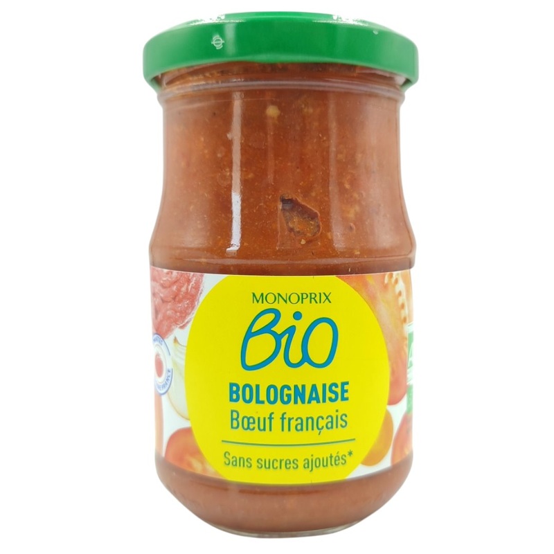 Monoprix Organic French Beef Bolognese Sauce (200g)