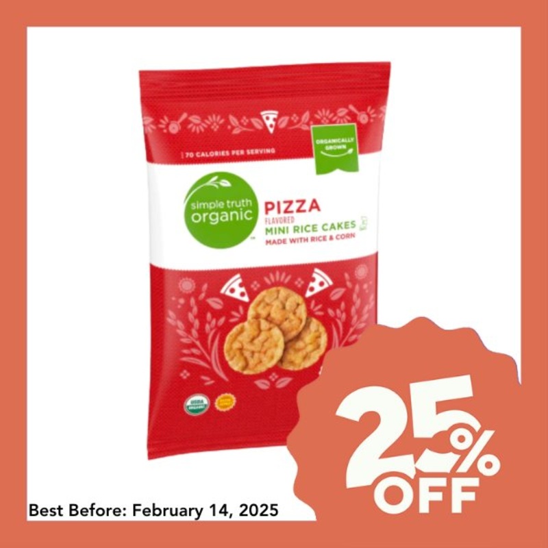 Simple Truth Organic Mini Rice Cakes – Pizza (85g)