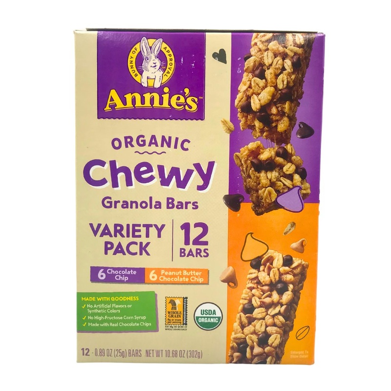 Annie’s Organic Chewy Granola Bars – Variety Pack (12bars 302g)