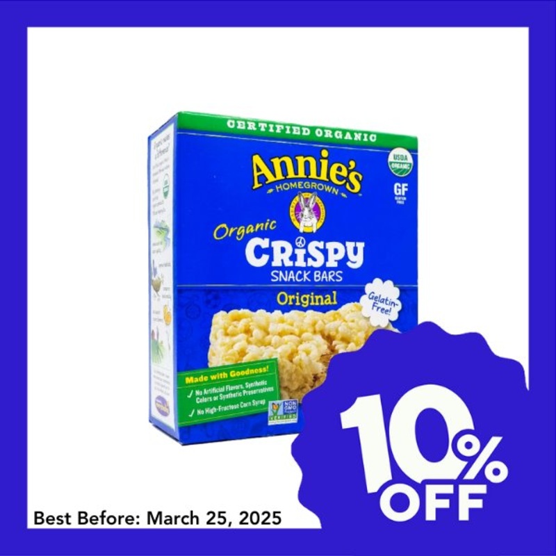 Annie’s Organic Crispy Snack Bar – Original (110g)