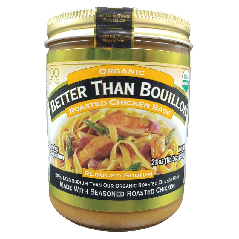 Better Than Bouillon Organic Roasted Chicken Base – Reduced Sodium (597g)