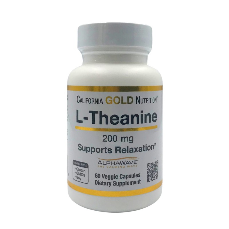 California Gold Nutrition L-Theanine 200mg (60 caps)