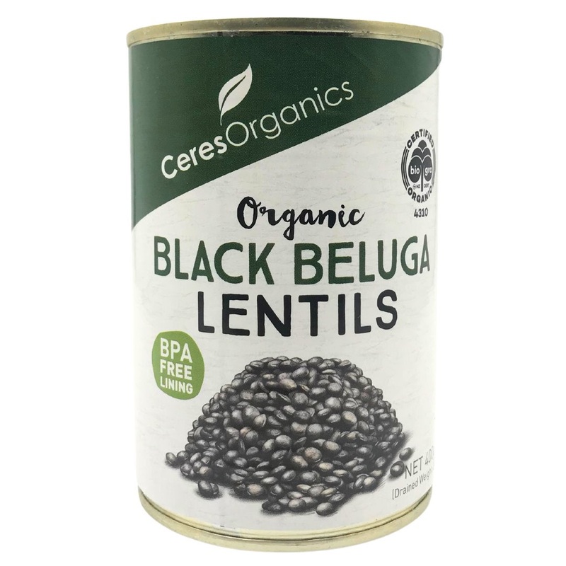 Ceres Organics Black Beluga Lentils (400g)
