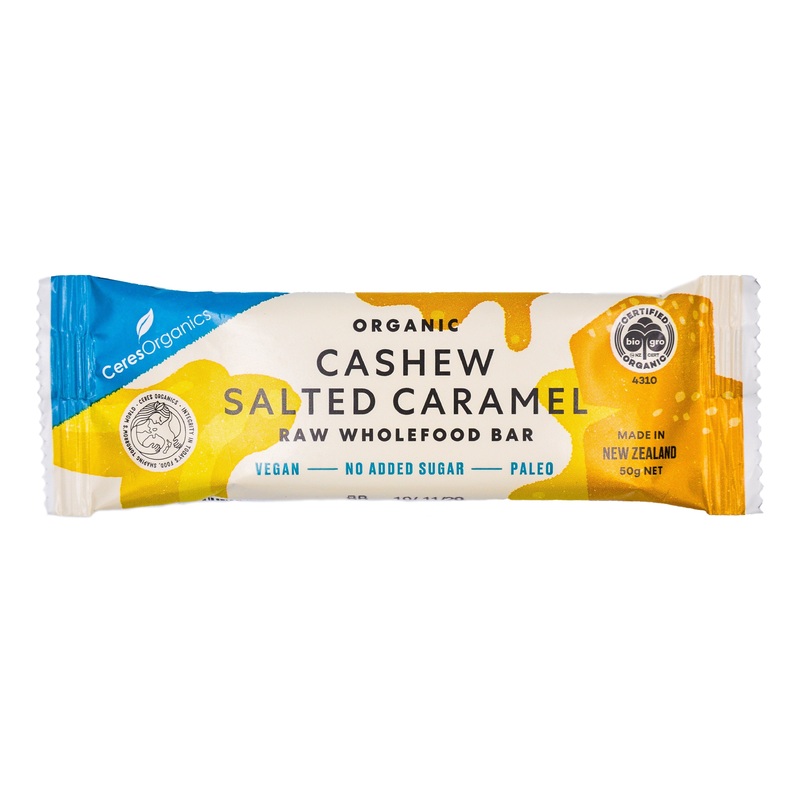 Ceres Organics Raw Wholefood Bar – Salted Caramel (50g)