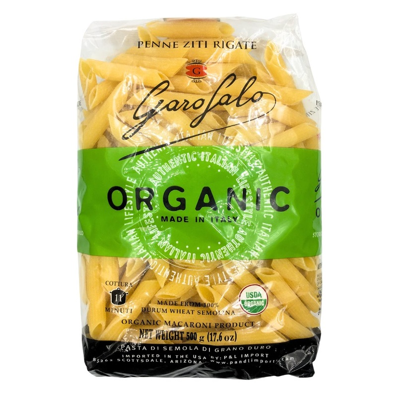 Garofalo Organic Pasta – Penne Ziti Rigate (500g)