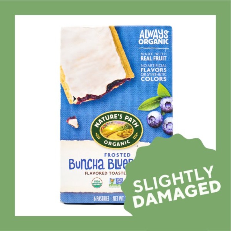 Nature’s Path Organic Toaster Pastries – Frosted Buncha Blueberries (312g) – Slightly Damaged