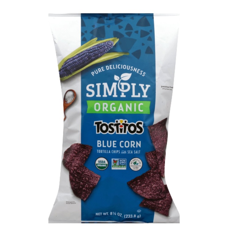 Simply Organic Tostitos Tortilla Chips with Sea Salt – Blue Corn (255g)