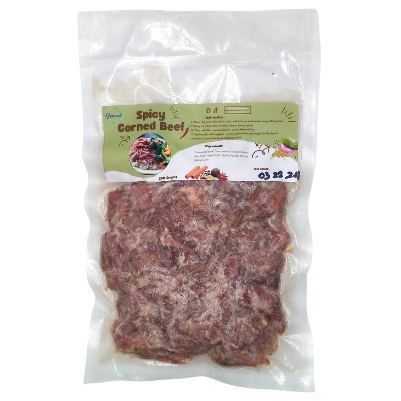 Sourced Spicy Corned Beef – Ready to Cook (250g)