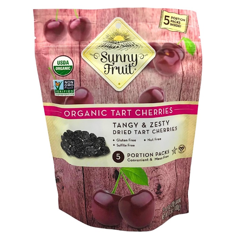 Sunny Fruit Organic Dried Tart Cherries (5 x 20g)