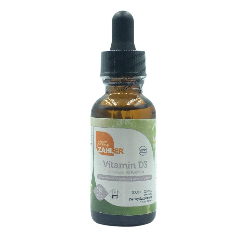 Zahler Vitamin D3 Advanced D3 Formula 5000IU (125mcg) (30ml)