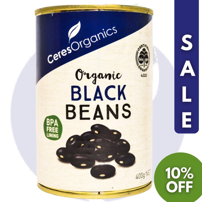 Ceres Organics Black Beans (400g) – Slightly Damaged