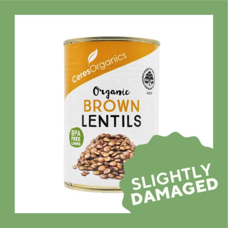Ceres Organics Brown Lentils (400g) – Slightly Damaged