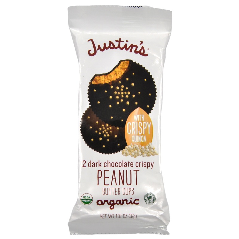 Justin’s Organic Dark Chocolate Crispy Peanut Butter Cups (37g)