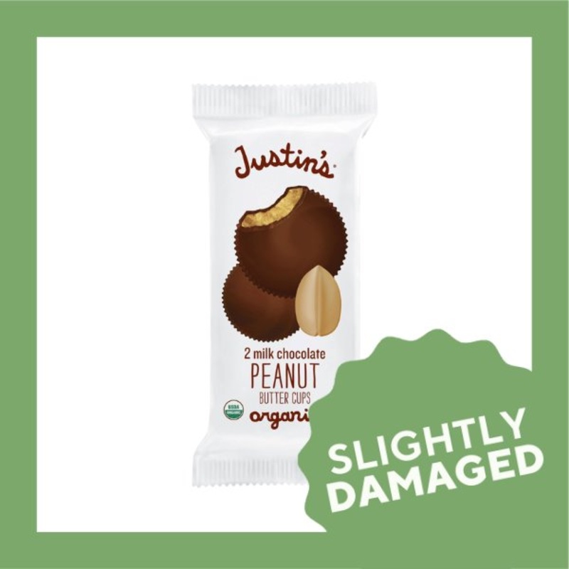 Justin’s Organic Milk Chocolate Peanut Butter Cups (40g) – Slightly Damaged