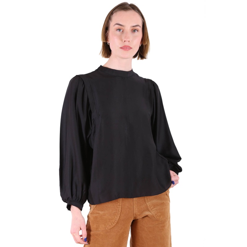 Moonstone Blouse Black in Modal