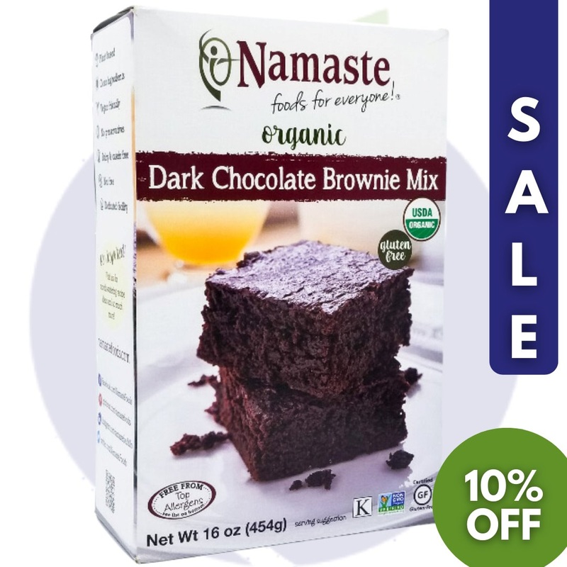 Namaste Organic Brownie Mix – Dark Chocolate (454g) – Slightly Damaged