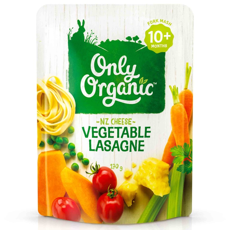 Only Organic Baby Food 10+ months – Vegetable Lasagne (170g)