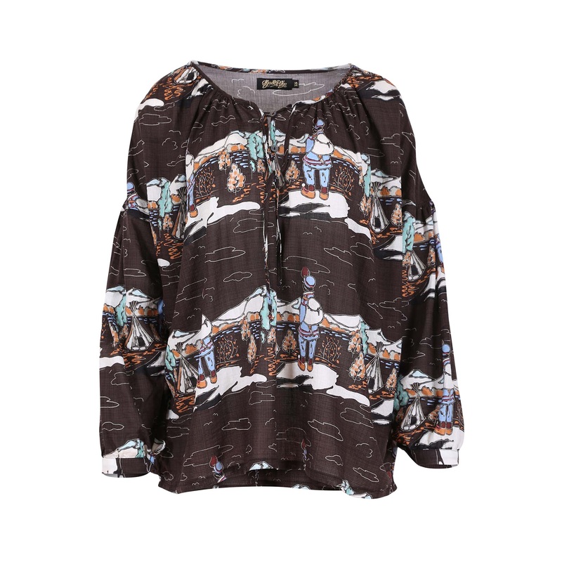 Pathfinder Leila Blouse in Seersucker