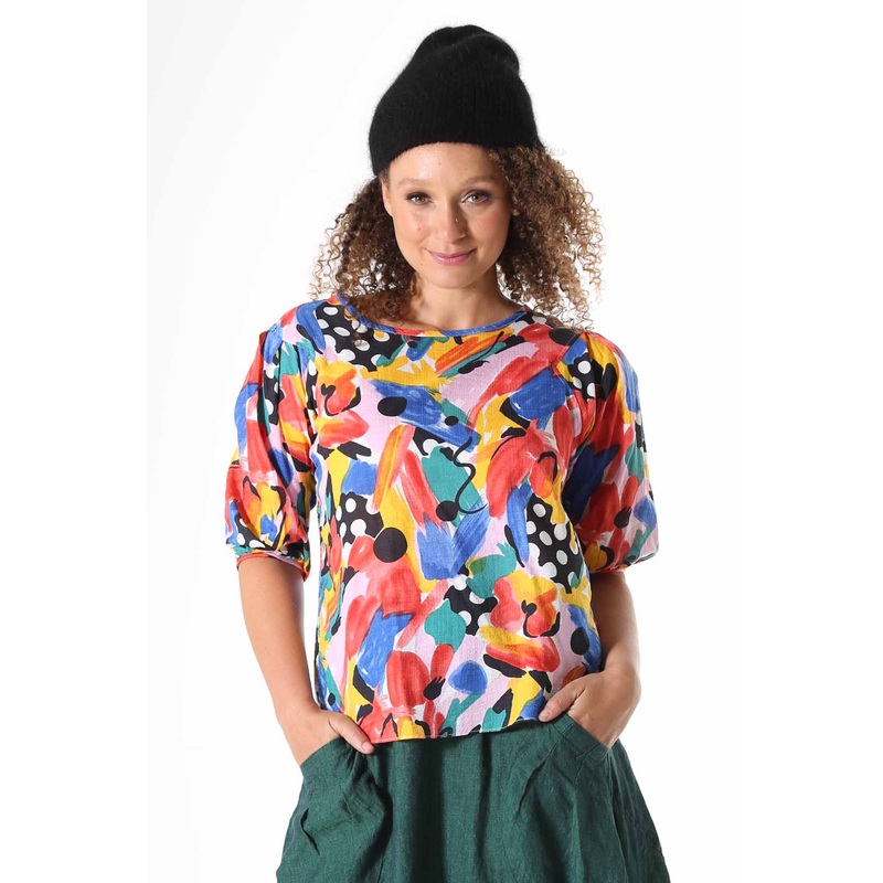Rhumba Blouse in Seersucker