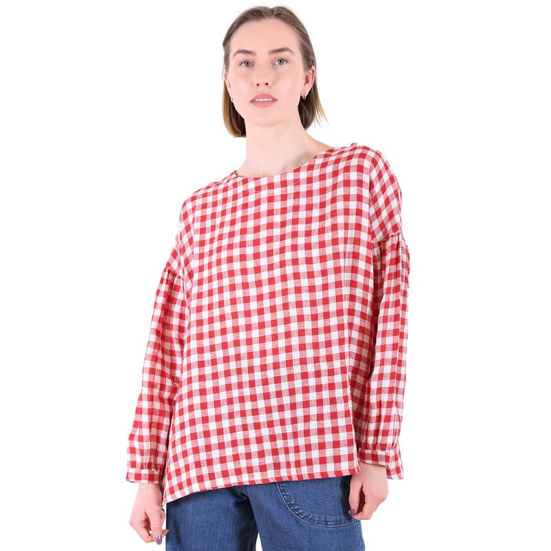 Suzanna East Hamptons Blouse Red