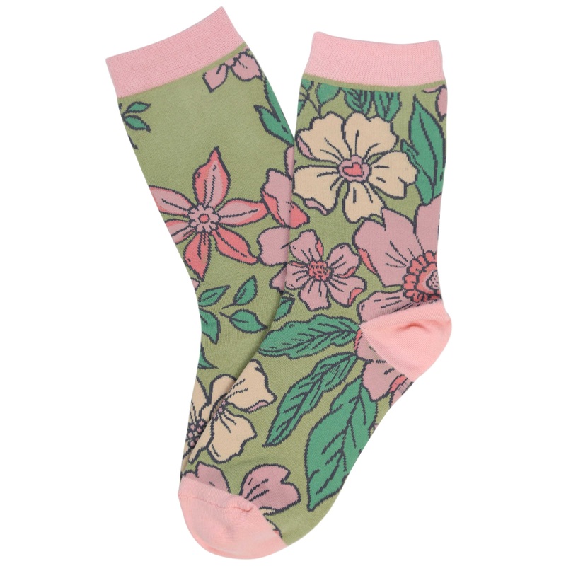 Aloha Cotton Socks Khaki