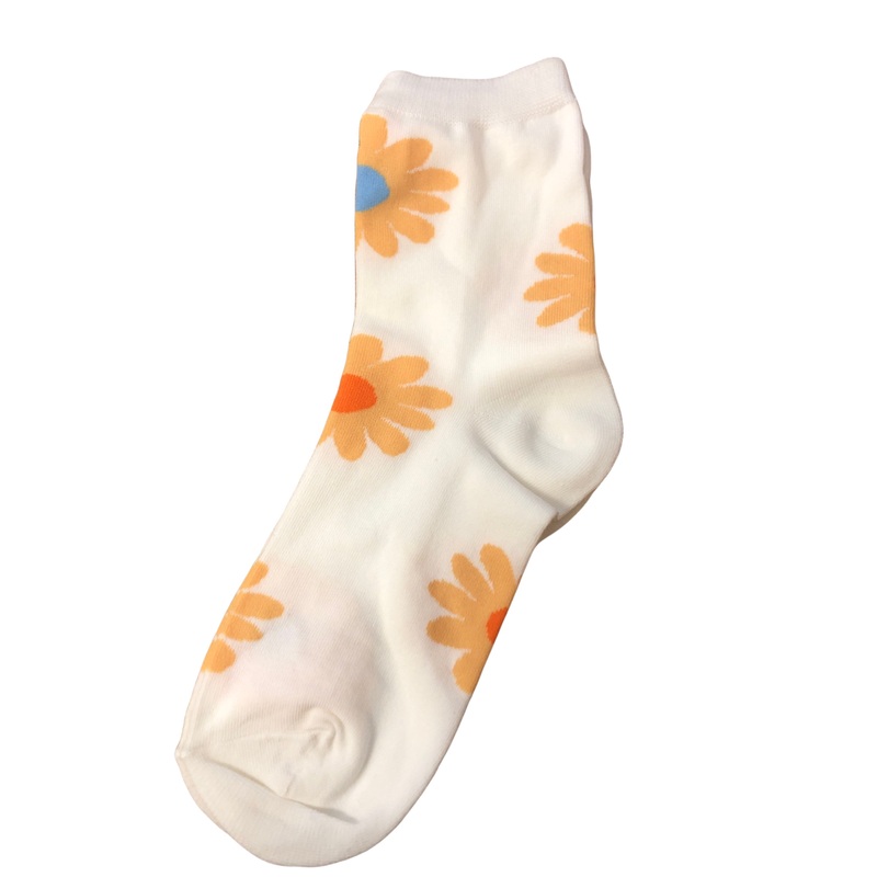 Darling Daisy Socks White