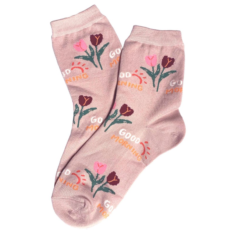 Good Morning Socks Pink