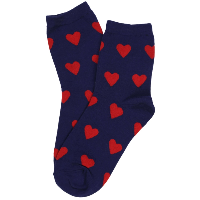 I Heart You Socks Navy