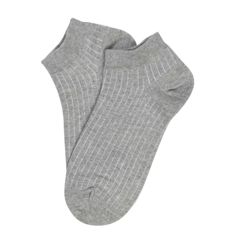 Jane Cotton Ankle Socks Grey