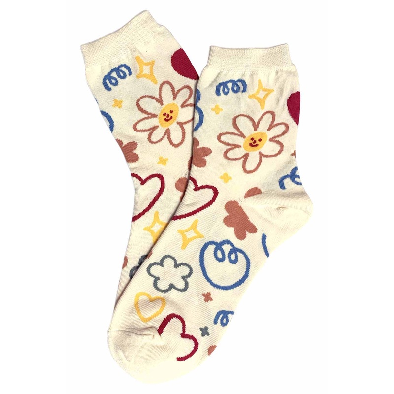 Party Socks Cream