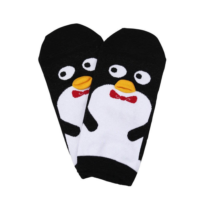 Polite Penguin Cotton Socks