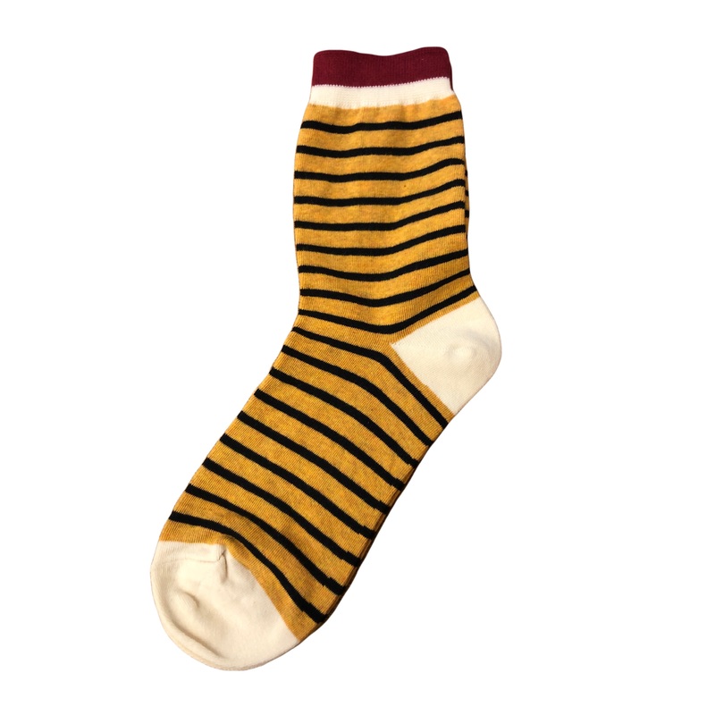 Sawyer Striped Socks Mustard