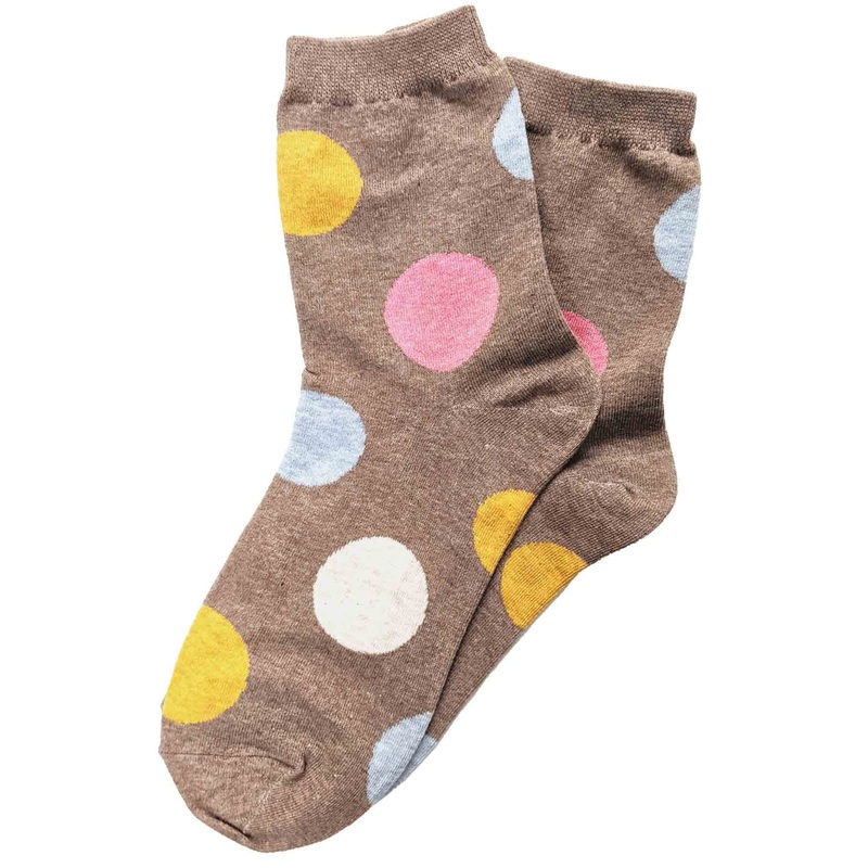 Spot On Cotton Socks Latte