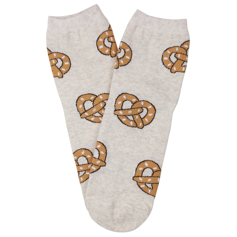 Twisted Pretzel Cotton Socks Beige