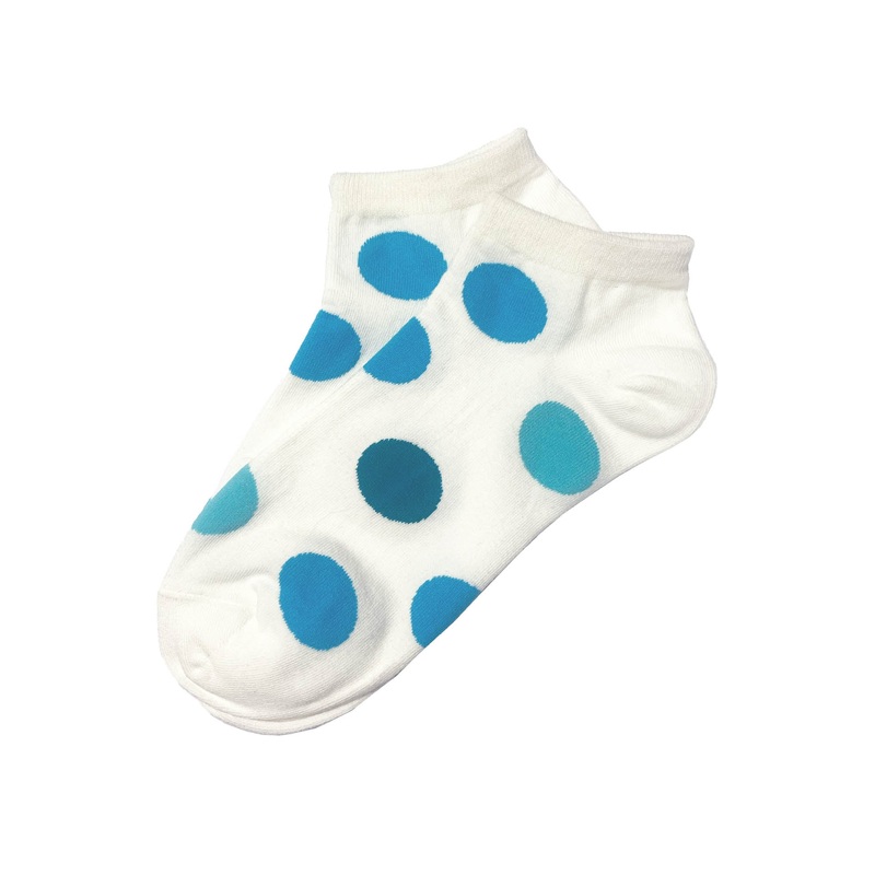 Blue Polka Dot Socks Short