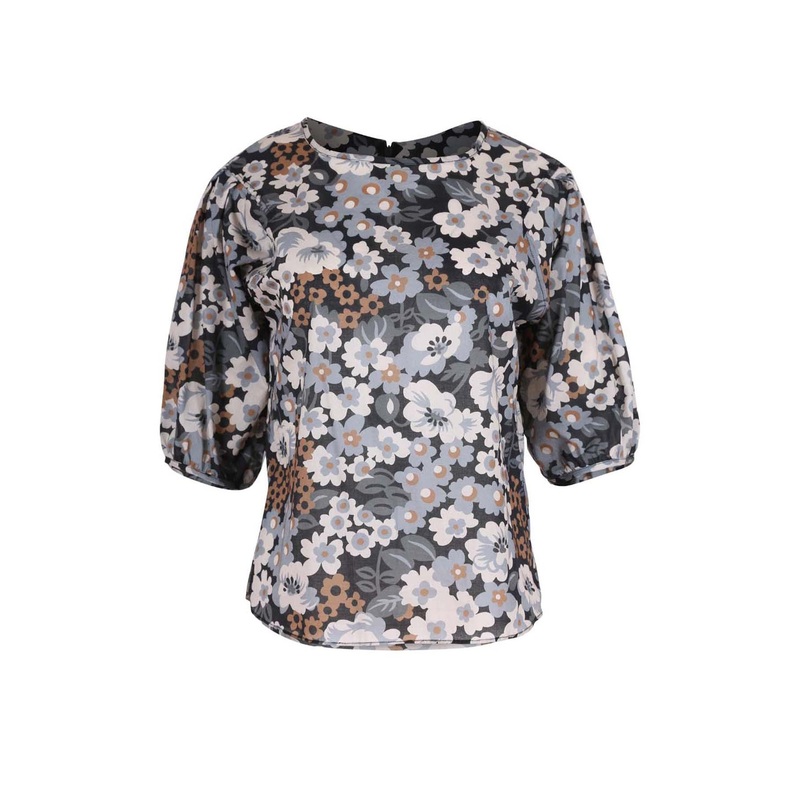 Dilon Blouse Melbourne Sky in Cotton