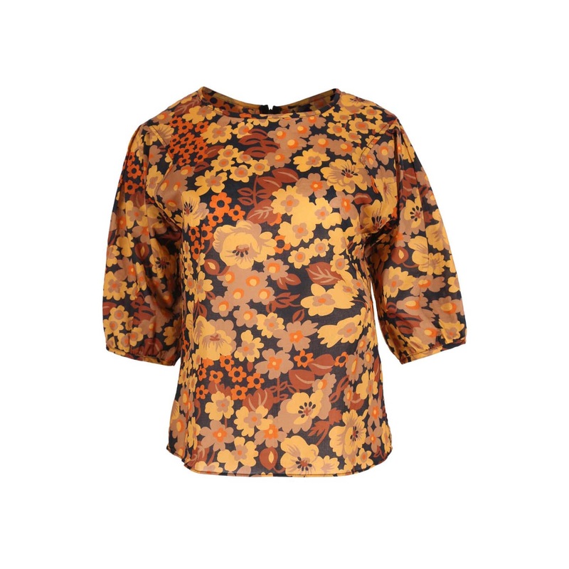 Dilon Blouse Tangerine in Cotton